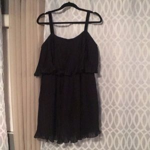 Black ruffled Zara dress